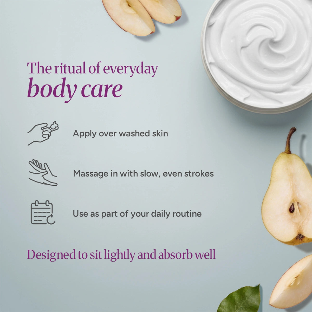 Step-by-step application guide for applying Bloom Body Butter effectively