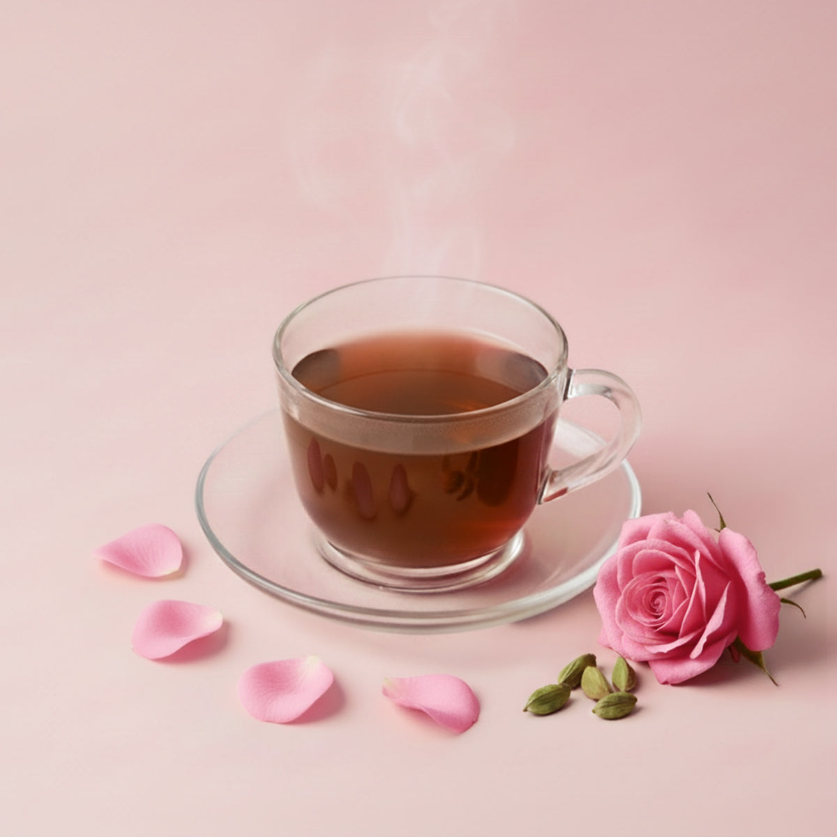 Organic Rose & Cardamom Tea - Calm Digestive by Dakshin