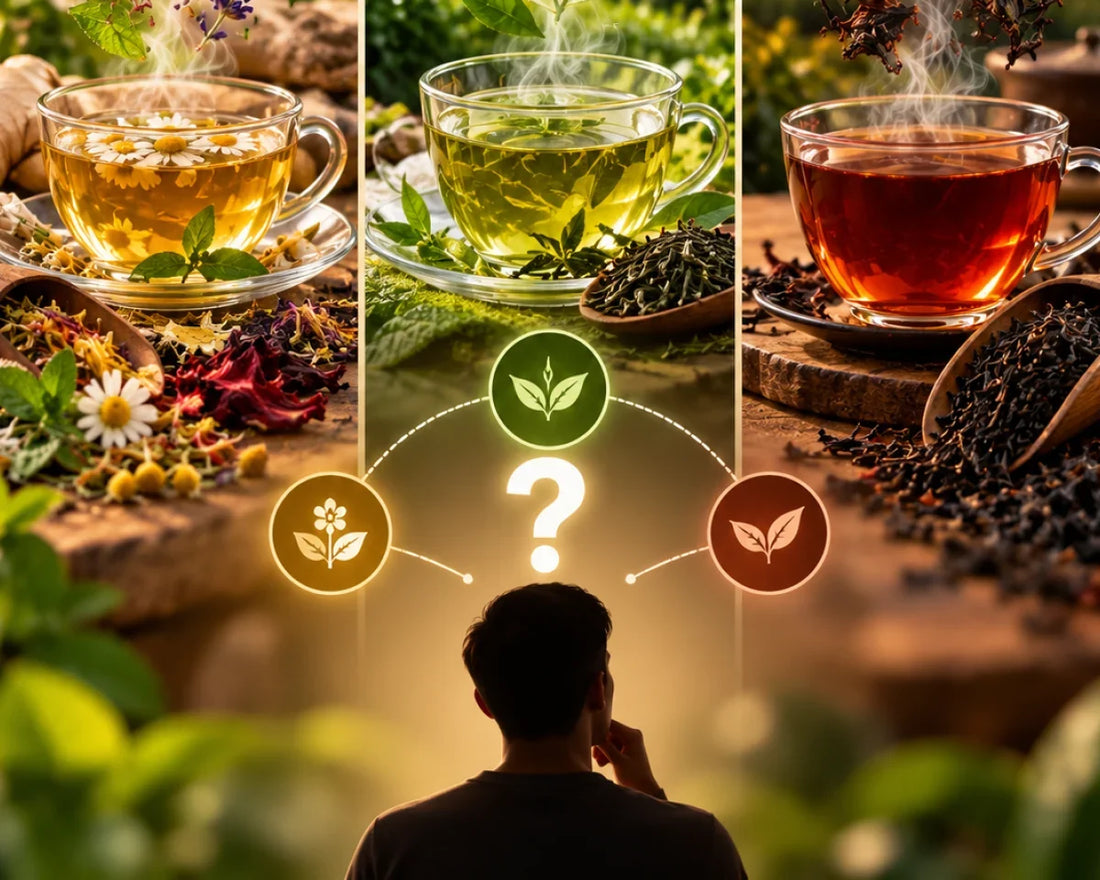 Herbal Tea vs. Green Tea vs. Black Tea: Which One Should You Choose?