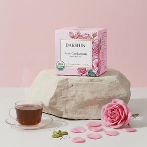 Organic Rose & Cardamom Tea - Calm Digestive by Dakshin