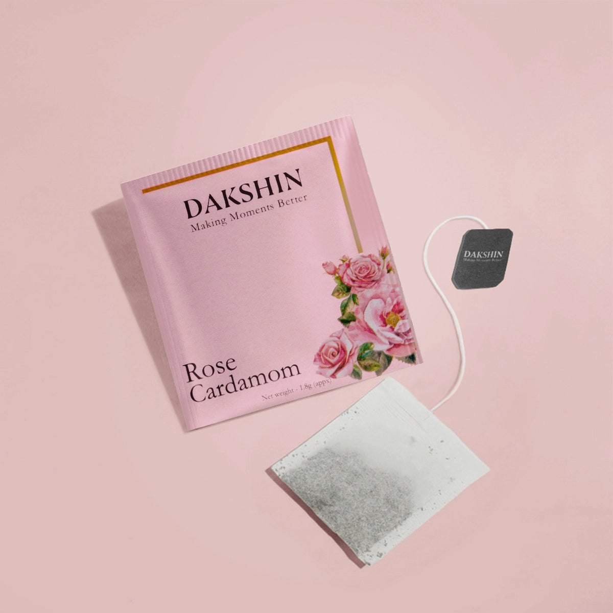 Organic Rose & Cardamom Tea - Calm Digestive by Dakshin
