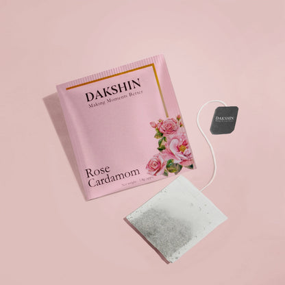 Organic Rose & Cardamom Tea - Calm Digestive by Dakshin