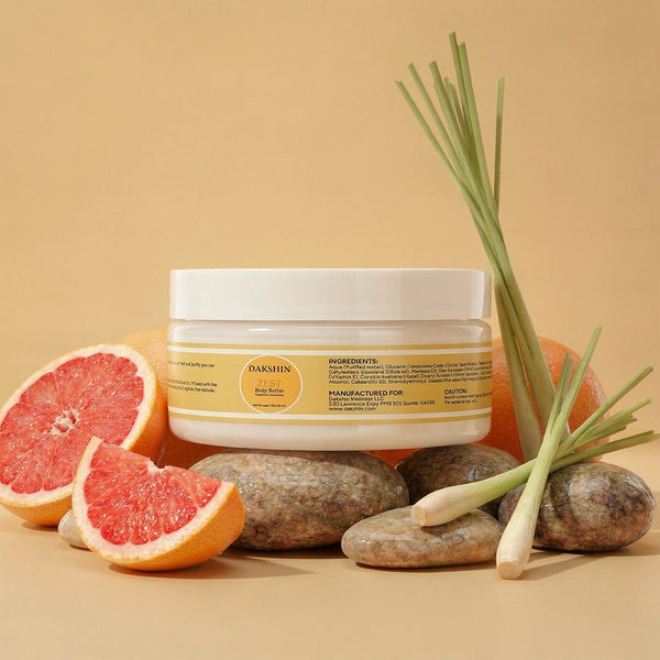 Dakshin Zest grapefruit moisturizer body butter with natural nourishing ingredients