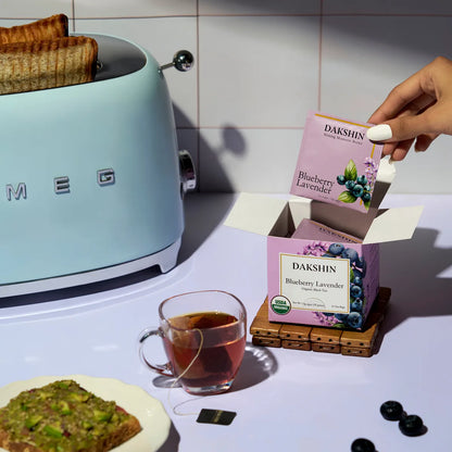 Organic Blueberry Lavender Tea - Antioxidant by Dakshin