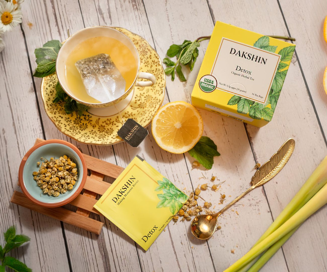 Organic Detox Herbal Tea - Cleanse & Renew by Dakshin