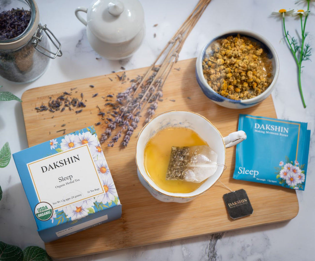 Organic Sleep Herbal Tea - Nighttime Rest by Dakshin