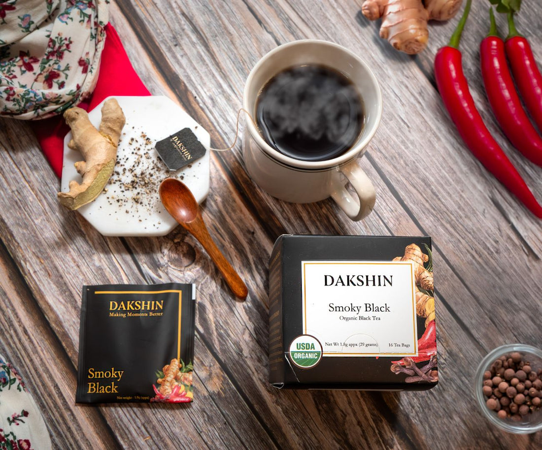 Organic Smoky Black Tea - Bold & Aromatic by Dakshin